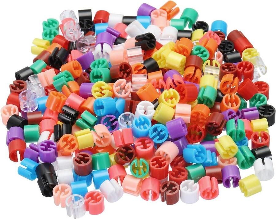 Allecto plus Lege Tafelhanger Etiketten voor Coderen Kleuren en Kleding Zwart Meerkleurig 600 stuks