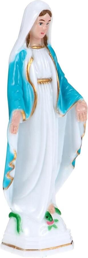 Allecto Plus Lichtgevend Religieus Standbeeld van Onze Lieve Vrouw van Genade Katholieke Decoratie voor Moederdag en Thuis Moeder Beeldje met Memoriaal Tafel Decoratie met Zegeningen