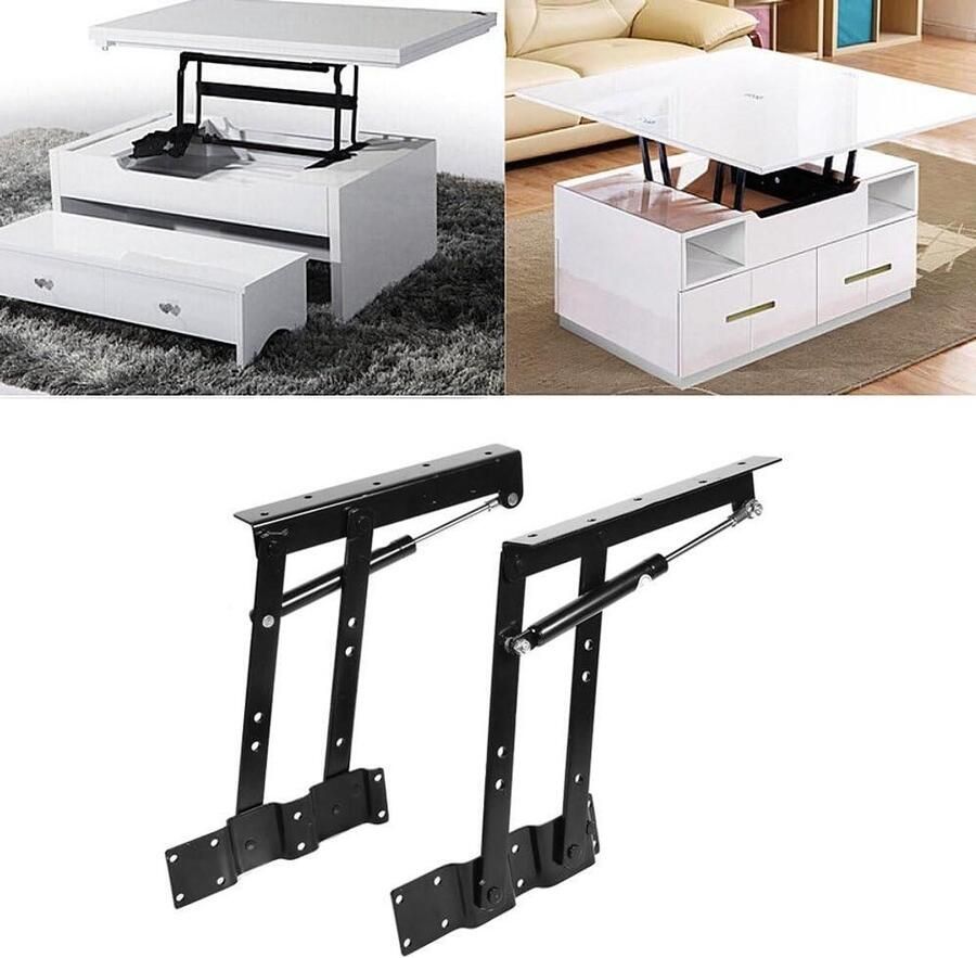 Allecto Plus Lift Up Salontafel Mechanisme Veerscharnier Gas Hydraulisch DIY Meubelaccessoires 50kg 100lb Lift End Table Hardware