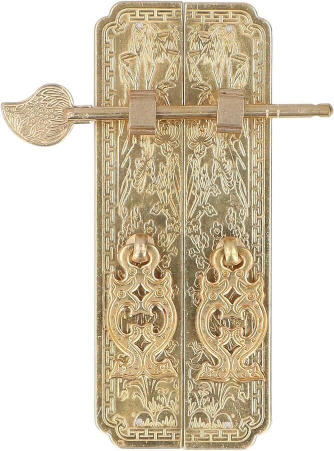 Allecto Plus Messing kastgrepen Eenvoudige installatie Lange levensduur Deurgreepplaat Retro stijl Kasten en dressoirs Antiek design Messing materiaal