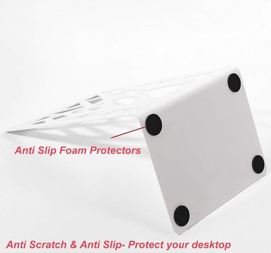 Allecto Plus Metalen Boekensteunen Voor Zwaar Gebruik Decoratieve Boekenstop Boomvorm Antislip Bureau Boekensteunen Kantoren en Scholen Planken Verdeler Ruimtebesparend Wit 2 Paar