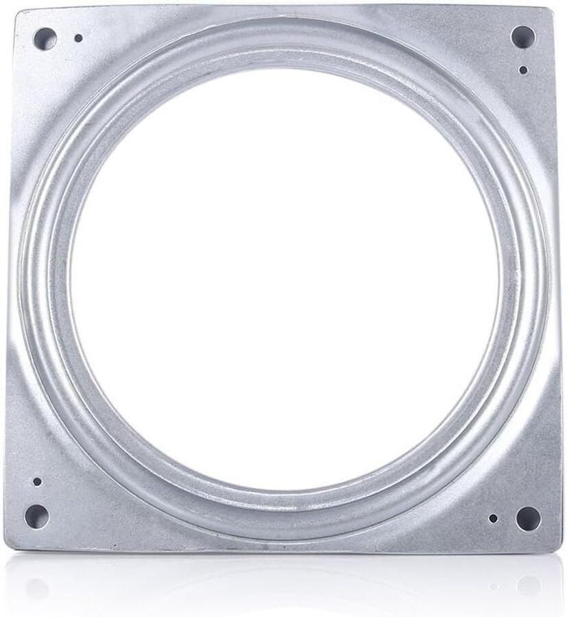 Allecto Plus Metalen Draaitafel met Draaiplateau voor Ronde Eettafel 6 Inch Vierkante Draaibare Lazy Susan Keukenaccessoire met Gladde Draaiplaat