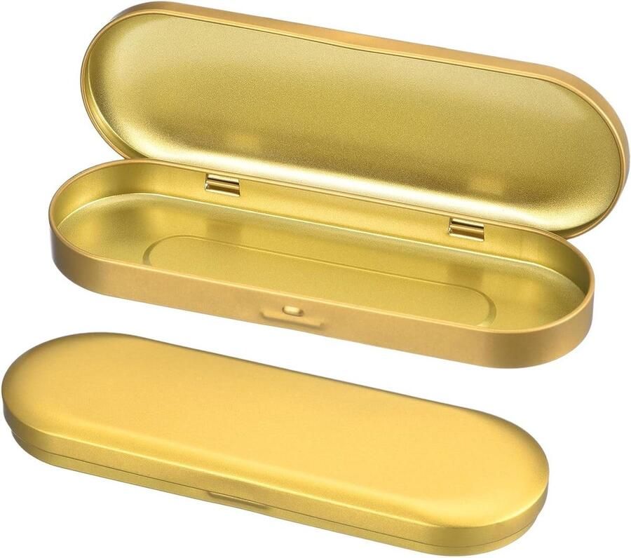 Allecto plus Metalen opbergdozen voor snoep en handwerk set van 4 ovale vorm 15 x 6 x 1 cm