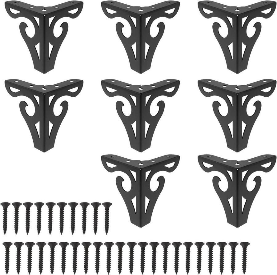 Allecto Plus Meubelen Benen 8 stuks Moderne Boekenkast Tafel TV-Kast 10 cm Inclusief Schroeven