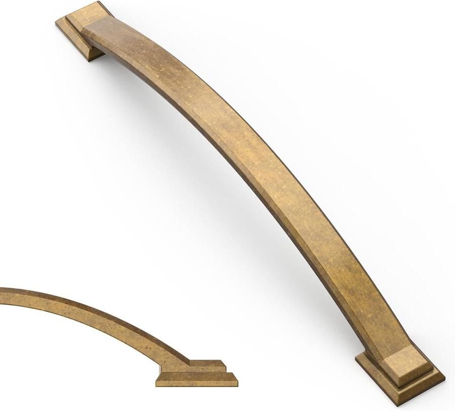 Allecto plus Meubelgrepen 10 stuks antiek messing zinklegering keukenkasten en kledingkasten