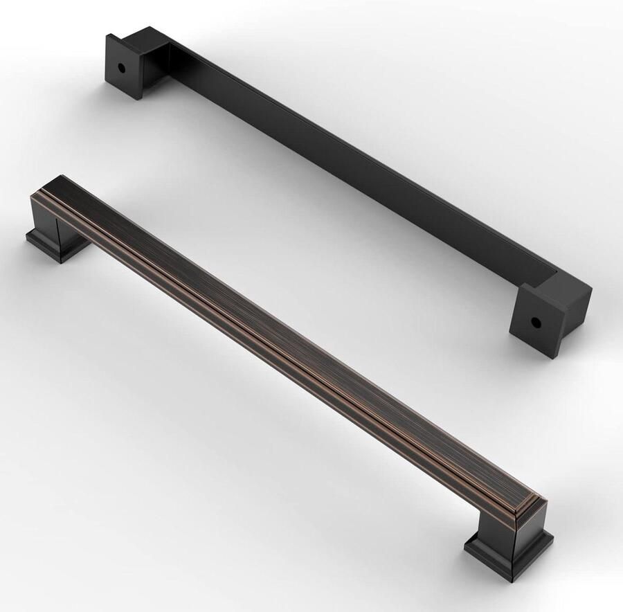 Allecto plus Meubelgrepen oliegewreven brons 192 mm Gatafstand lades Zinklegering Keuken Kast Lade Deurgrepen Kledingkast 6 stuks