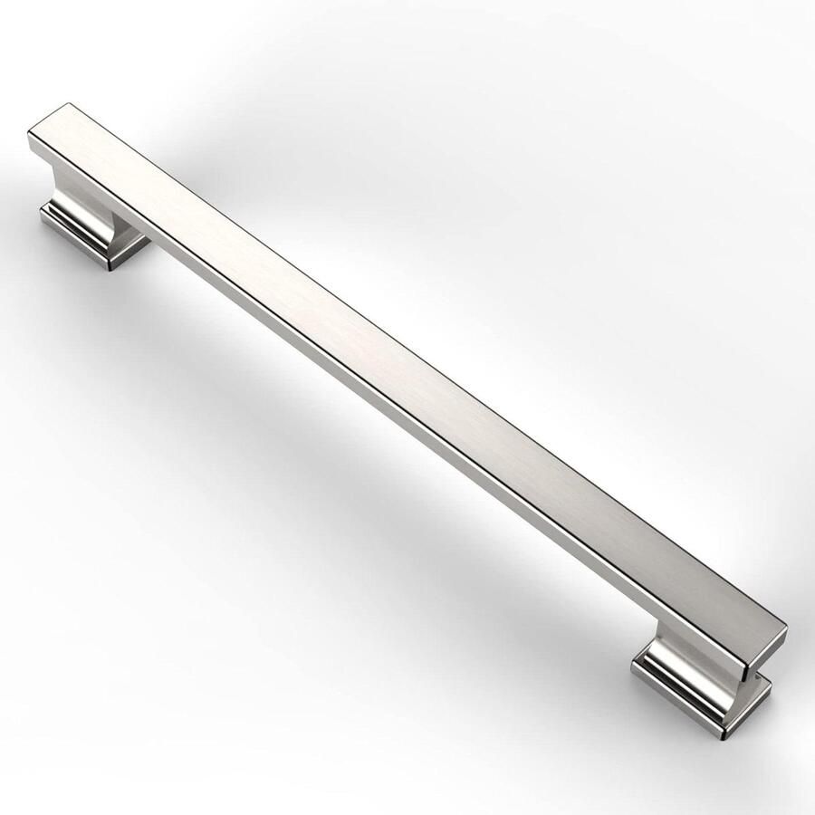 Allecto plus Meubelgrepen voor keukenkasten en laden geborsteld nikkel 192 mm gatafstand 6 stuks