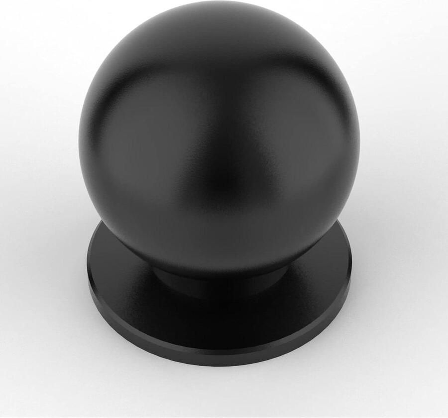 Allecto Plus Meubelknoppen Zwart Voor Kast Set van 4 Lade Knoppen