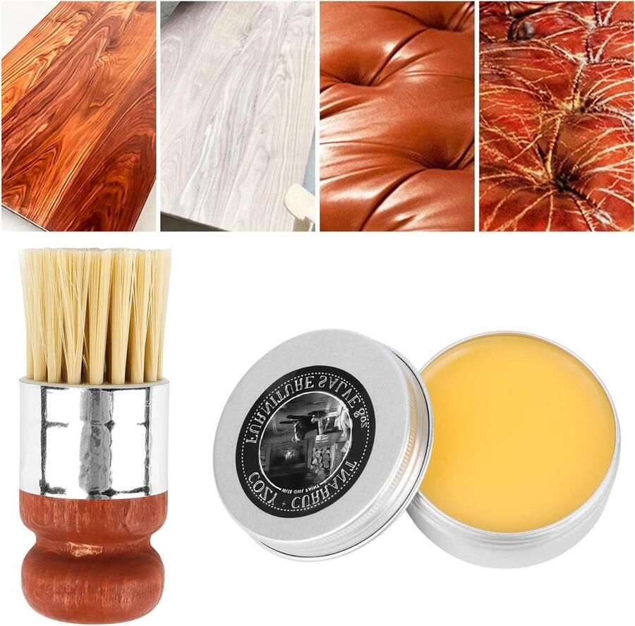 Allecto plus Meubellederzalf voor meubels Verzorging en reparatie van leer Inclusief kwastje