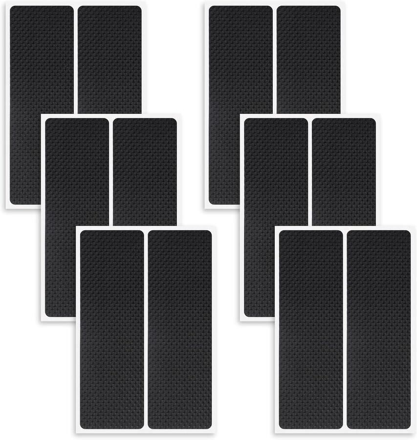 Allecto Plus Meubelpads Antislip Zelfklevend voor Hardhouten Vloeren 12 Stuks Beschermers voor Stoelen en Banken Stopglijbaan Meubelgreep 147 x 48 cm