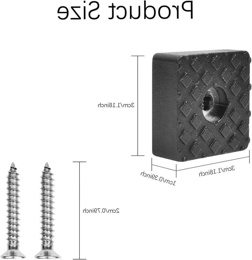 Allecto Plus Meubelpoot Kussens Antislip Meubel Pads Vilt & Rubber Stoelpoot Beschermers voor Harde Vloeren Set van 24 Stuks
