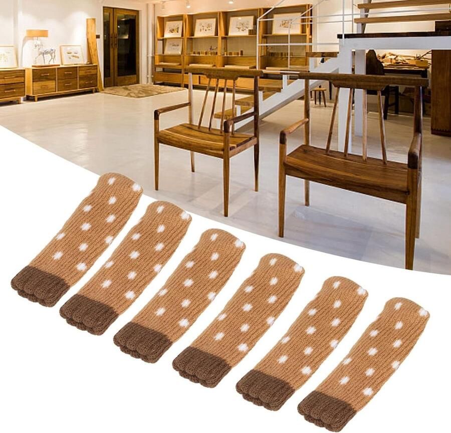 Allecto plus Meubelsokken voor Stoelpoten Set van 24 stuks Antislip en Dubbele Dikte Voorkom Krassen en Verminder Lawaai Eenvoudig te Bewegen