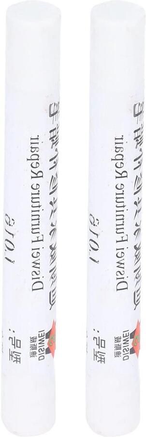 Allecto plus Meubelverf Reparatie Krijt Set Houten Meubels Vloer Reparatie Kras Patch Verf Pen Wit Reparatiemateriaal voor Hout Composiet 2 Stuks