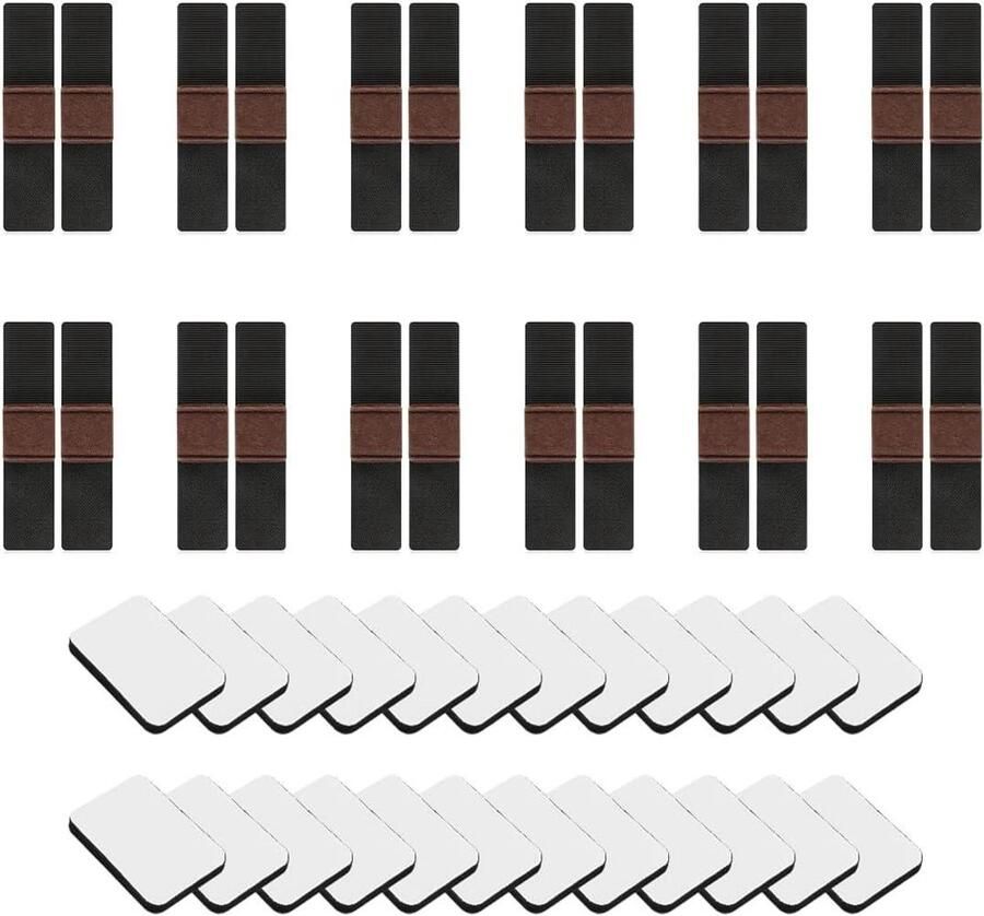 Allecto plus Meubelviltpads (24 stuks) voor stoelen Zelfklevende viltpads Vloerbescherming Meubelglijders ter voorkoming van krassen Duurzame kwaliteit