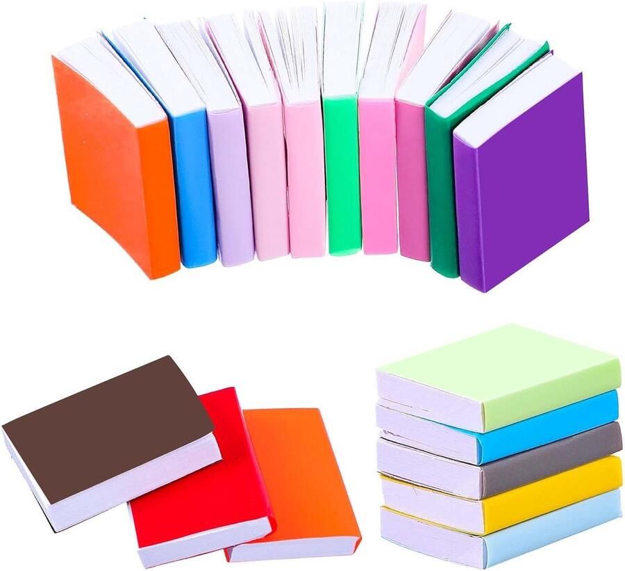 Allecto Plus Miniatuurboekjes Set voor Poppenhuizen Decoratieve Accessoires Werkkamer Slaapkamer Bibliotheek 40 stuks