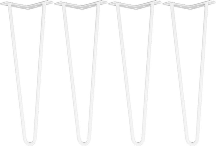 Allecto plus Moderne Stalen Tafelpoot Haarspeld Tafelpoot Bureaupoot Industriële Stijl 16 inch lengte