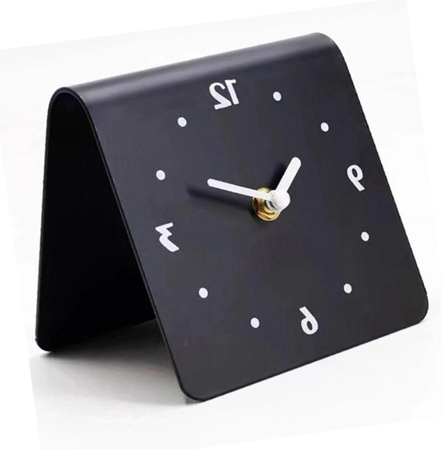 Allecto Plus Moderne stille nachtkastklok voor slaapkamer of bureau met stil uurwerk