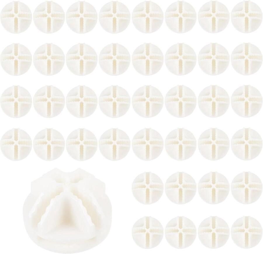 Allecto Plus Modulaire opbergkasten Draadgaas Kubus 40 Stuks Plastic Verbinders Wit Opbergrek Systemen Kastorganizer