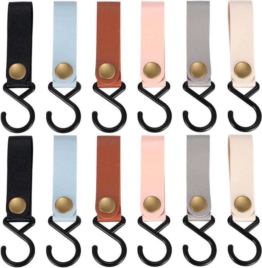 Allecto plus Multifunctionele S-haken voor kledingstangen in garderobe keuken badkamer en op de camping