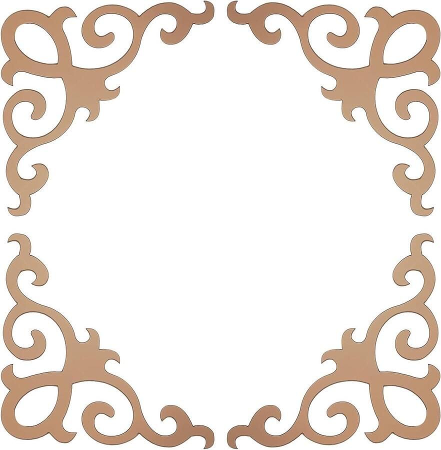 Allecto plus Muurstickers Set voor Achtergronddecoratie in Slaapkamer en Huis Lichtbruin 8 Stuks