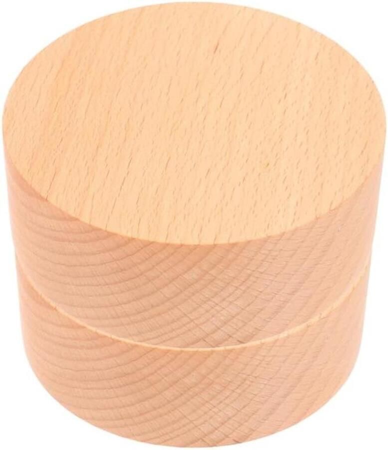 Allecto plus Muzikale kinderbox met draaibare basis en poef Houten sokkel DIY draaiaccessoires Legering vervanging