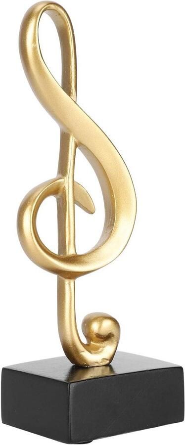 Allecto Plus Notenbeeldje Muzikaal Beeldje Decoratie Kunstbeeldje Resin Craft Muzikale Symbolen Desktop Art Decor voor Thuis Woonkamer Slaapkamer Tv-meubel Cadeaus