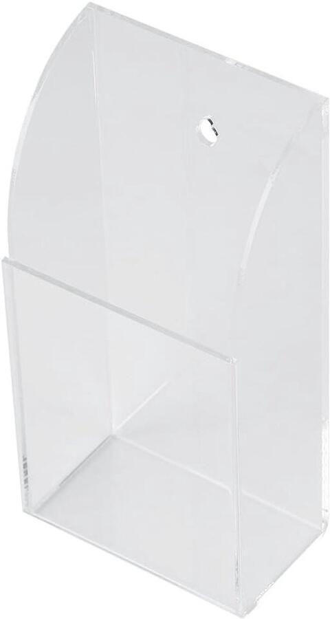 Allecto Plus Opbergdoos voor afstandsbedieningen transparante wandhouder van acryl airconditioning tv-stereo