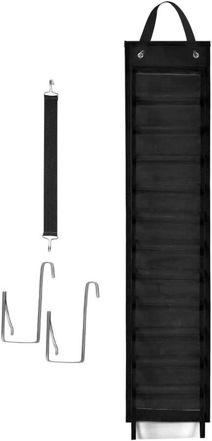 Allecto plus Opbergzak voor Yoga Leggingen en Kleding 24 Zakken Opvouwbaar Hangende Kast Organizer voor Shirts Jeans Sokken Familie Kast Slaapkamer Organisator