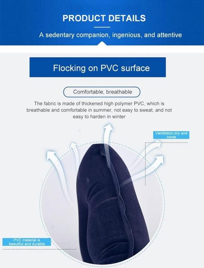 Allecto plus Opblaasbaar luchtkussen voor anti-decubitus Rolstoel kantoor auto Medische stoel Bureaustoel auto 420 luchtcellen