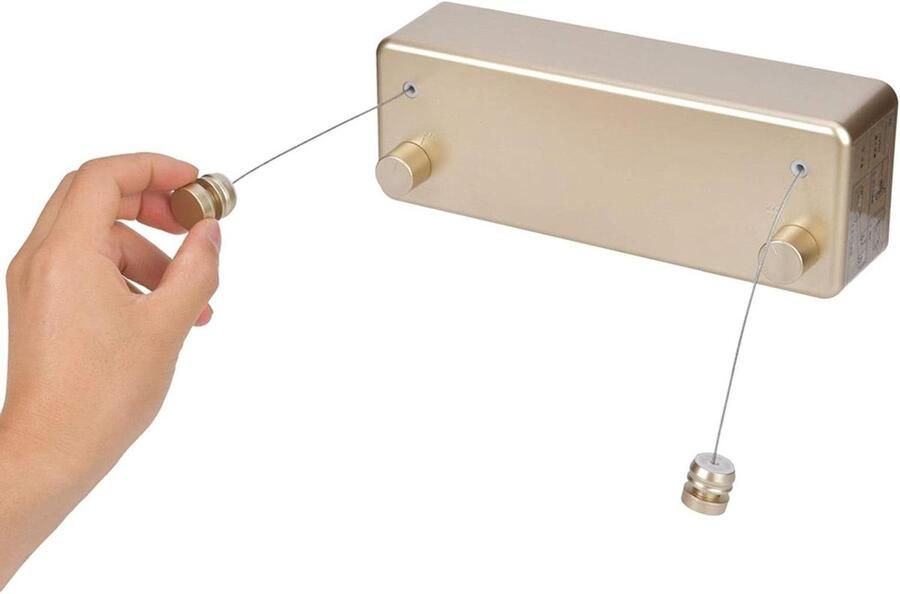 Allecto Plus Oprolbaar Kledingrek met Aluminium Installatie 4 meter Zwaar Plicht Plastic en Roestvrij Staal Voor Indoor Hotel Thuis Balkon Badkamer Ruimtebesparend en Stijlvol