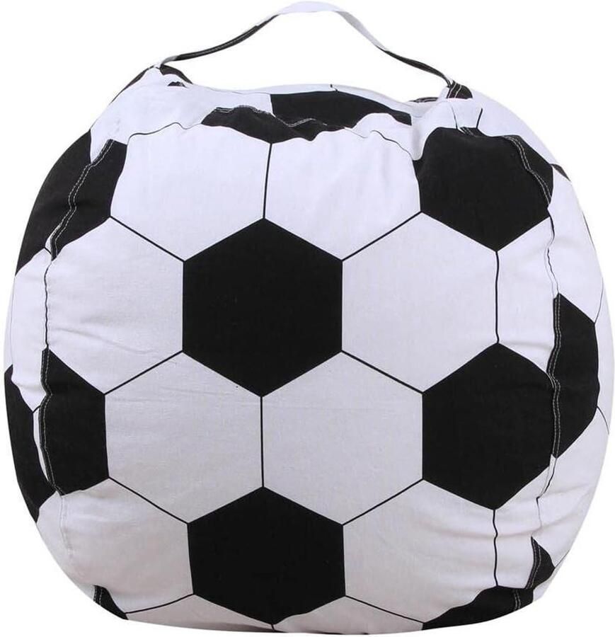 Allecto Plus Opslag Zitzak voor Knuffeldier en Sportballen Zachte Cover Voetbal Volleybal Baseball Opbergtas voor Kinderen Pluche Speelgoed 45 cm