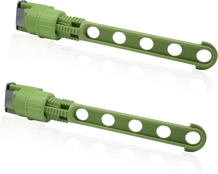 Allecto Plus Opvouwbare kledingstandaard voor op reis en thuis Multifunctioneel en ruimtebesparend Groen Uittrekbaar 5 gaten