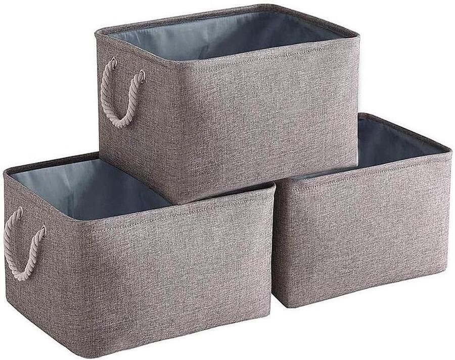 Allecto plus Opvouwbare Opbergdozen Grijs Organiseren en Opruimen in Stijl