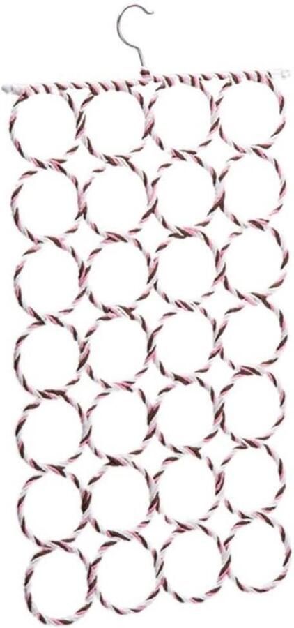 Allecto Premium Opvouwbare sjaalhouder met 28 gaten Multifunctioneel riemophangrek 360 graden draaibaar Voor het opbergen van sjaals stropdassen en riemen