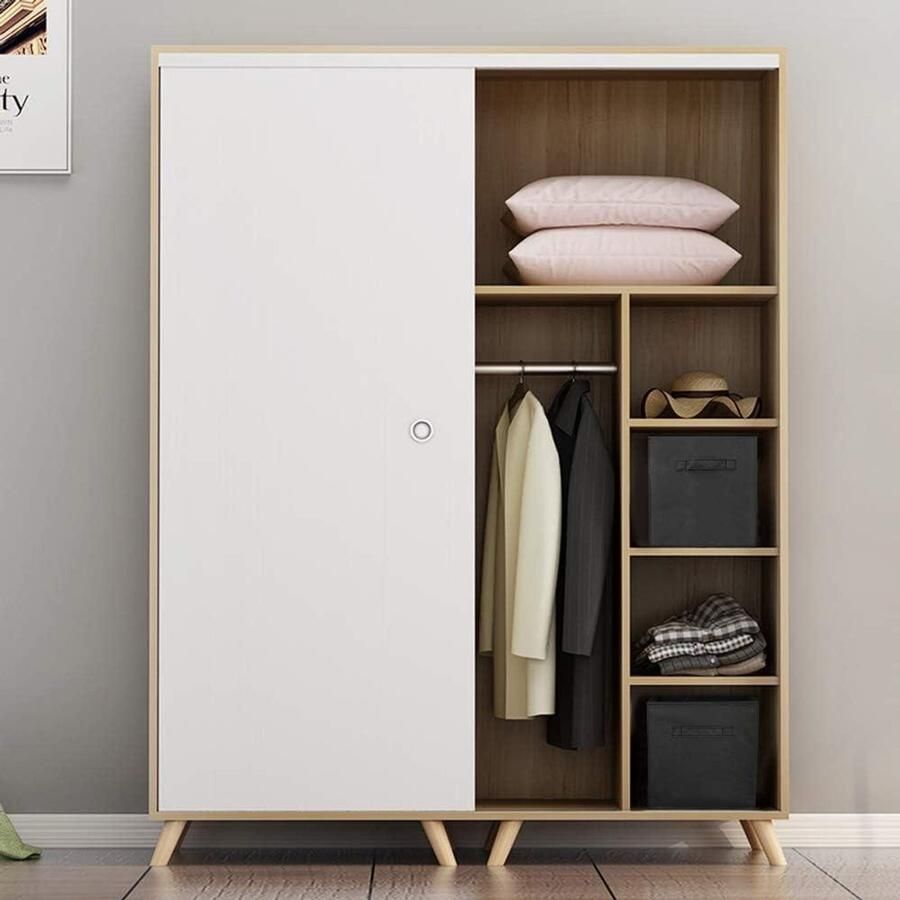 Allecto plus Opvouwbare Stoffen Opbergmanden Set van 6 Stofdicht en Ruimtebesparend Met Handvat voor Was Speelgoed Boeken en CD's