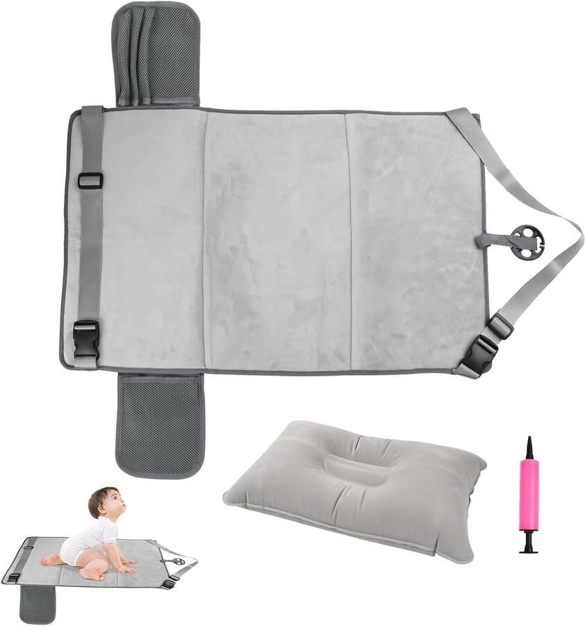 Allecto Plus Opvouwbare Vliegtuig Voetensteun Voor Kinderen Reisaccessoires voor Peuters Licht en Compact Vliegtuig Bed en Hangmat Must haves voor korte afstandsvluchten