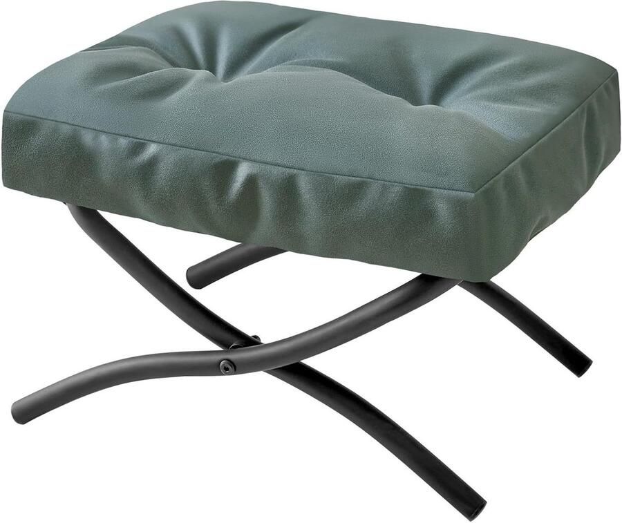 Allecto Plus Opvouwbare Voetsteun Kruk voor Luie Stoel Donkergroen Moderne Ottomaanse Footstool Woonkamer en Slaapkamer 118 inch Lang