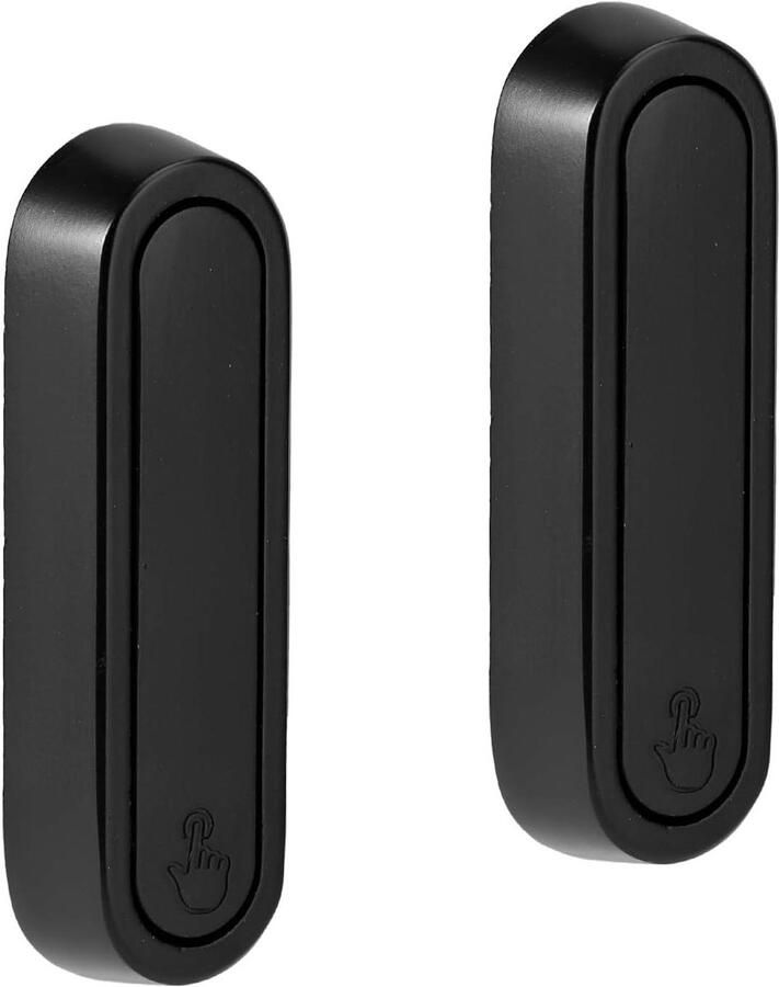 Allecto Plus Opvouwbare Wandhaken Zinklegering voor Badjassen Handdoeken Set van 2 Handige Kapstokhaken voor Kleding Hoeden Zwart Wandgemonteerde Haken met Sleutelhouder Organisatie voor Thuis