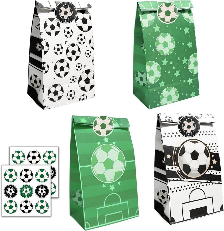 Allecto Plus Papieren voetjes 12 stuks met 18 stickers voor kinderen Kerstmis Halloween verjaardag bruiloft feestdecoratie