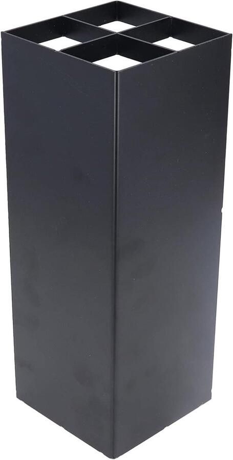 Allecto plus Paraplubak met Strijkijzerpatroon Compact en Gemakkelijk Schoon te Maken Handig voor Thuis (Zwart)