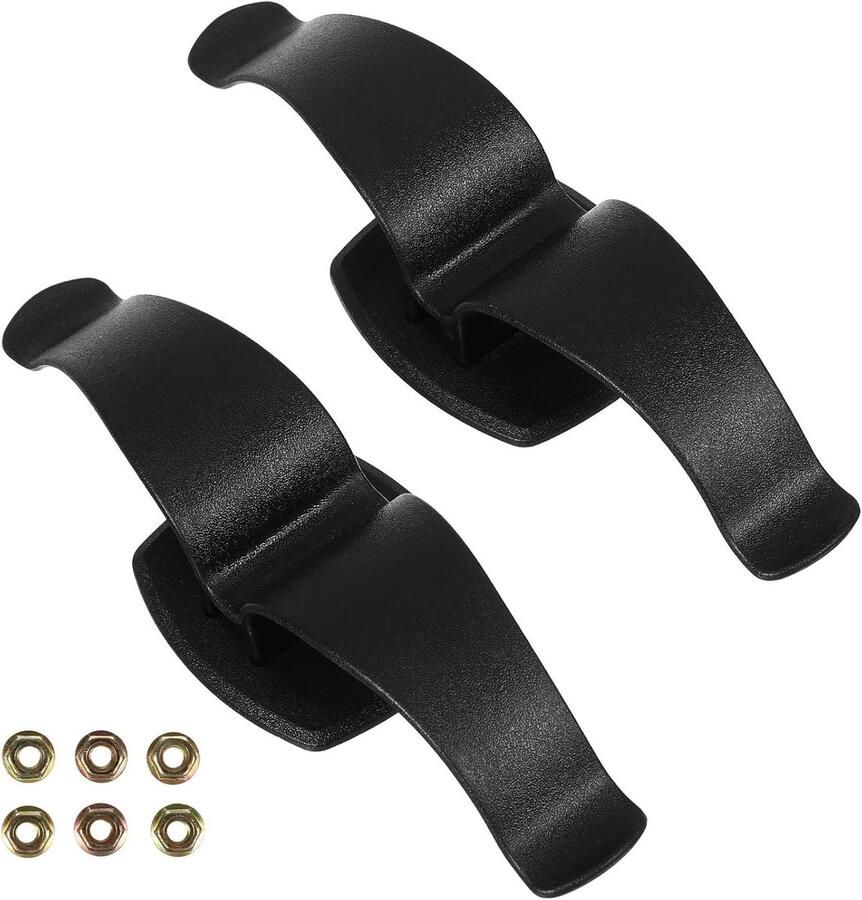 Allecto Plus Parapluhouder auto: 2 stuks zwart Praktische haken voor hoofdsteun en ventilatie Ideaal voor kofferbak