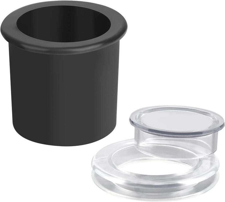 Allecto plus Patio Tafel Paraplu Gaten Ring Set Zwarte Siliconen Wedge voor 5 1-5 3cm Gaten en 4 2cm Stokken Set van 2stuks