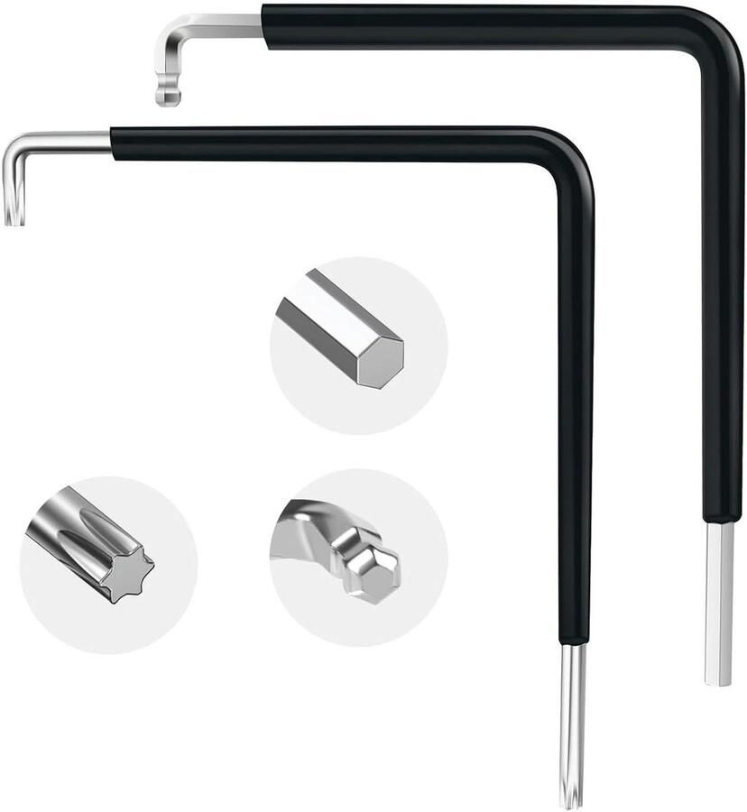 Allecto Plus Plafond Haken Set van 6 stuks Schroeven en Zwarte Wandhouder Planten Ventilator Kroonluchters 3-Voudige Zware Haken