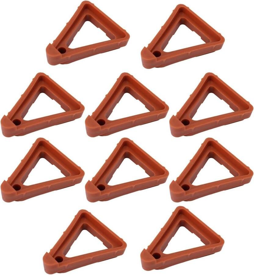 Allecto plus Potvoeten voor Plantenbakken Stapelbaar Driehoekige Bloempotverhogers Plantenbakvoetkussens Drainage en Luchtcirculatie Support