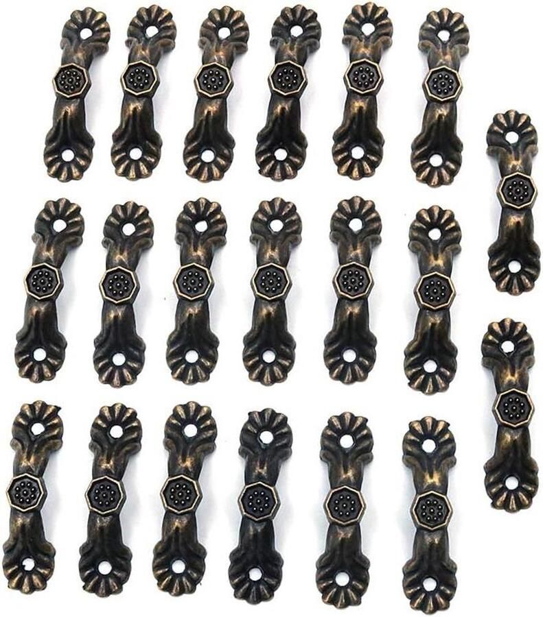 Allecto plus Praktische deurgrepen voor meubels 20 stuks Antieke meubelgrepen voor kasten Houten kist knoppen en handgrepen Decoratieve keukenlade trekgrepen