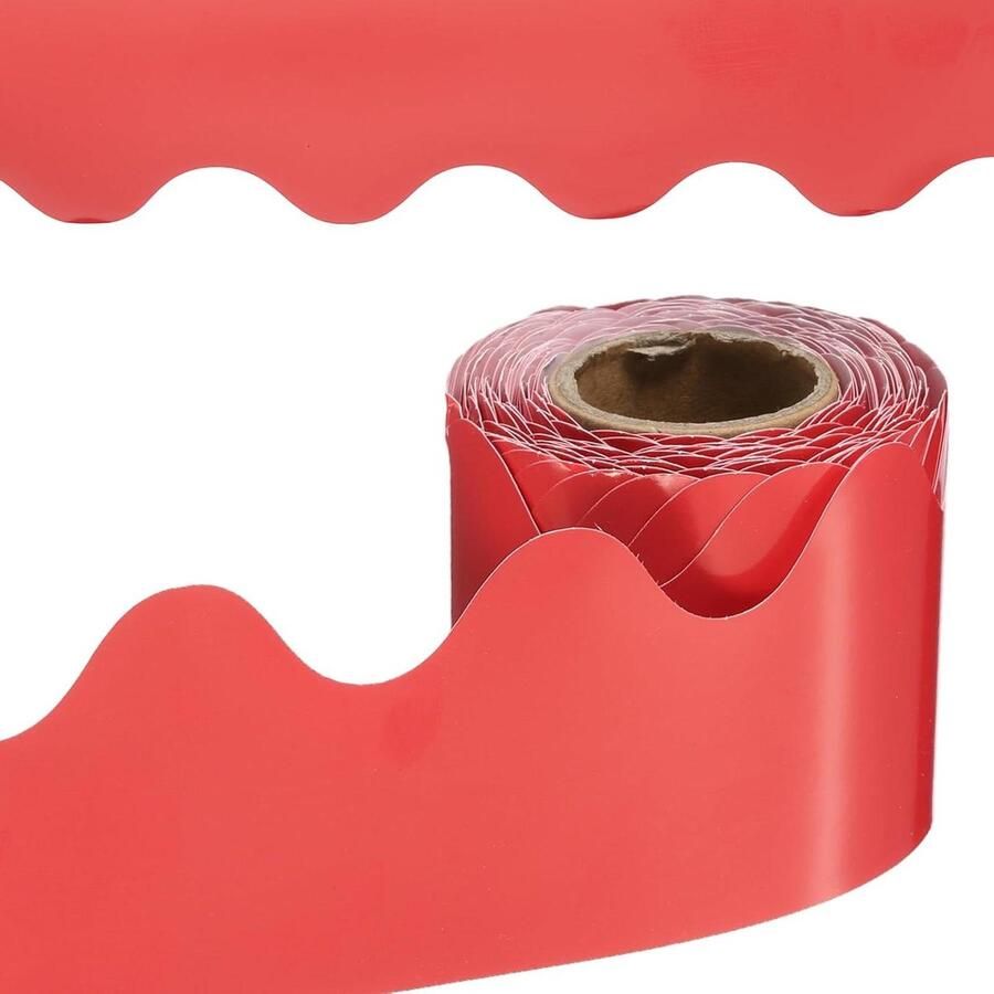 Allecto Plus Prikbordrand 41 voet poster schoolbord kurk decoratie trim geschulpte randen muurdecoratie voor klaslokaal kantoor locker rood Klasinrichting Decoratie