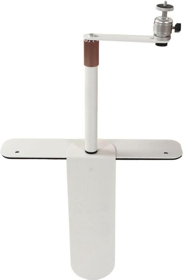 Allecto plus Projectorstandaard voor Slaapbank 360° Rotatie Instelbare Hoek Wit Projectormontagehouder met Schroefdraad 24-40CM