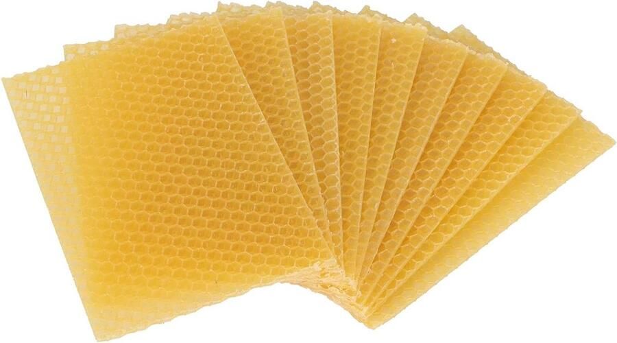 Allecto plus Puur Natuurlijke Bijenwasvellen voor Bijenkorf Stichting Veilig en Niet-giftig Geschikt voor Meubels Lippenstift Ambachten Mahonie Bijenwas Kopen