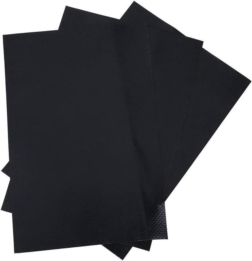 Allecto Plus PVC Reparatie Patches voor Tubes en Boten Set van 3 Stuks Zwart Watersport Accessoires