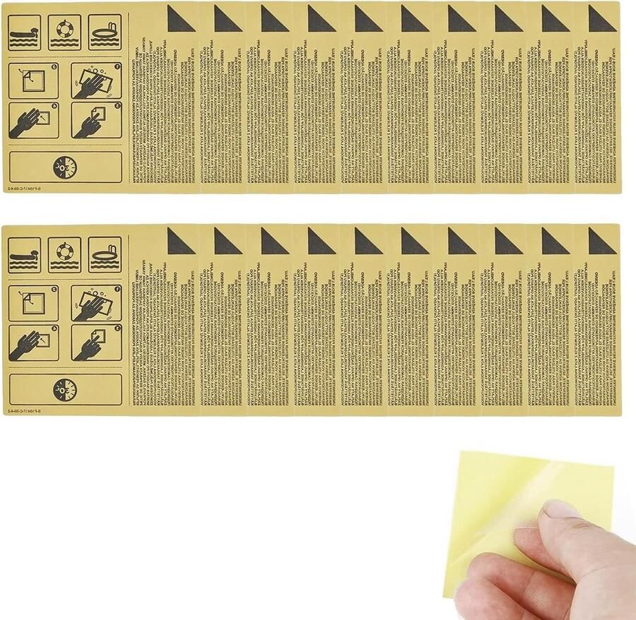 Allecto Plus Reparatieset met 20 Transparante Patches voor Luchtmatras Tenten en Opblaasbare Boten Waterdicht Zwemring Reparatie 6.5 x 6.5 cm